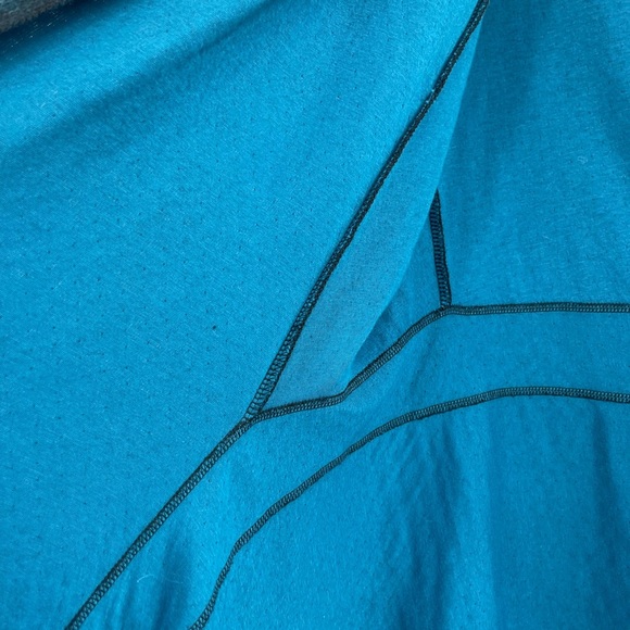 Cut Loose Green Y2k Boho Wrap Around Inset Jacket Deep Sea Cardigan Size Small - Picture 8 of 10